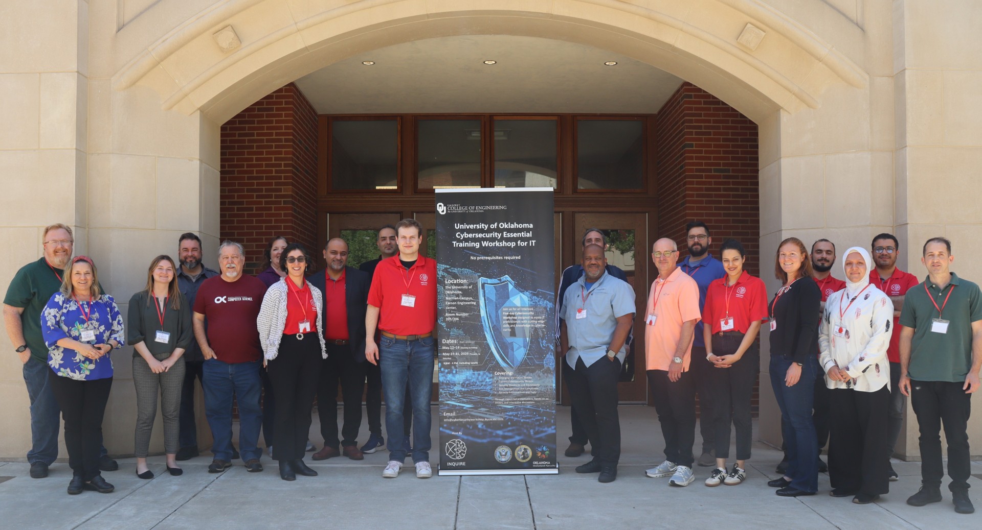 Group photo from Cybersecurity Workshop